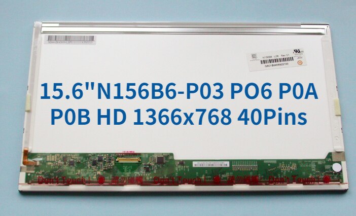 15.6 &Ʈ LCD ũ N156B6-P03 PO6 P0A P0B HD 1366x768 40  ü